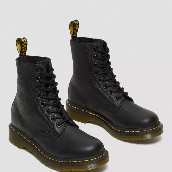 Dr. Martens Pascal 1460 Virginia Leather Boots Black (Women’s US 6 UK 4 EU 37 - Picture 11 of 12